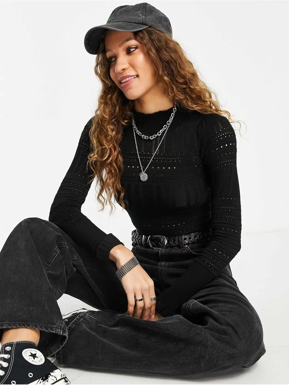 Free People Pretty in Pointelle Bodysuit
